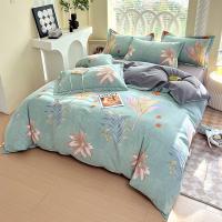 圣之澜 全棉四件套 磨毛加厚 C22105 被套200*230cm  床单245*245cm 枕套48*74cm*2 (单位:套) 花色