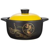 康厨亚（KANGCHUYA） KX6907 欢喜鱼跃养生陶瓷煲 4.6L（单位：个）黑色
