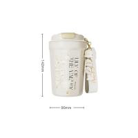 格沵（GERM）GE-23AW-K32 铃兰系列菱形保温杯 390ml （单位：个）绯白