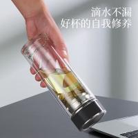 富光（FUGUANG）G2213-SH-400 抗菌玻璃杯 400ML（单位：个） 黑色