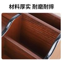 优必利 6004A 收纳盒 30*18*16cm 木质 （单位:个） 红木色