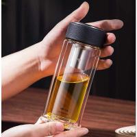 万象 V21L 带滤网双层玻璃杯 410ML (单位: 个)