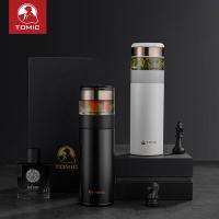 特美刻（TOMIC） TW60051S 茶水分离保温杯 银内胆 370ml(单位：个) 白色