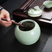 金镶玉  年年有余 仿宋汝窑  茶叶罐 约800ml （单位:个）