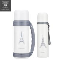 火象（Fire elephants） HXB-YZ004 菲儿304不锈钢旅行杯壶套装 珍珠白杯500ml 壶1200ml 白杯500ml 壶1200ml（单位：套）珍珠白