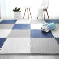 墨斗鱼 泡沫拼接 地垫 30*30cm 白色*5+灰色*6+青色*5 16片/包 （单位：包）