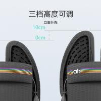 米乔 WP-4106 人体工学减压腰垫气动追背版 高40cm*长44cm*宽10cm 黑色 (单位:个)