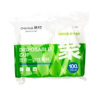 茶花（CHAHUA）308002 悠齐一次性航空塑料杯 170ml 100只/包（单位：包） 透明