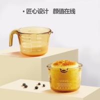 康宁（VISIONS） VS-MCP1L/CNBOM/KZ 带刻度耐热玻璃量杯 带盖 1L(单位：个) 琥珀色