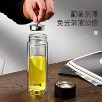 富光（FUGUANG） 双层玻璃泡茶 玻璃杯 500ml 雅黑（单位：个）