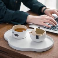万仟堂 熊猫大侠 快客杯茶具套装 1壶1杯(单位：套) 羊脂白釉