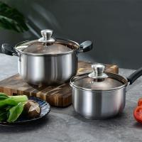 皖亭 WT-BL-2 宾丽奶汤蒸锅两件套 奶锅18cm 汤锅22cm（单位：套） 银色