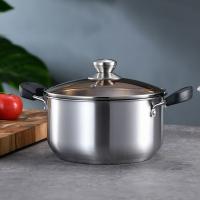 皖亭 WT-BL-2 宾丽奶汤蒸锅两件套 奶锅18cm 汤锅22cm（单位：套） 银色