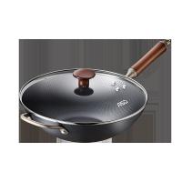 爱仕达（ASD） CF32A13WG 锈不了新四代精铁炒锅 直径32cm 黑色（单位： 套）