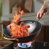 爱仕达（ASD） CF32A13WG 锈不了新四代精铁炒锅 直径32cm 黑色（单位： 套）