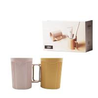 艾逸瑶选 CJ-21091 悦佳漱口对杯 490ml*2 颜色随机 新旧包装随机发货 (单位:组)