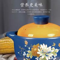 艾逸瑶选 CJ-21101 繁花锂辉石陶瓷煲 2.8L （单位：个） 蓝色