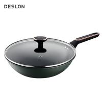 德世朗 朗逸精铁不粘炒锅 DFS-C151 30cm (单位:个) 绿色