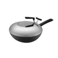 爱仕达（ASD） CF34M2Q 炒锅 锅具 34cm 黑色（单位：套）