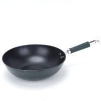 艾逸瑶选 CJ-21009 瓦尔加斯复古绿不粘炒锅 32CM （单位：个） 绿色