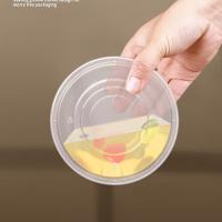 奥美优 圆形 带盖一次性餐盒 1000ml 50套/箱(单位：箱)