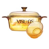 康宁（VISIONS） VS12AMR2/KZYL 晶彩锅+晶莹餐具组合 1.25L晶彩锅+2个小碗(单位：个)
