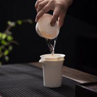苏氏陶瓷（SUSHI CERAMICS） J0879 羊脂玉瓷丰亭三才盖碗礼盒套组 130ML 整套茶具 (单位:套)