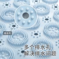 大江 圆圈圈 PVC浴室防滑垫 地垫 55*55cm 蓝色（单位：张）