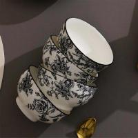 百斯克 BSK-TT240320 享生活玫瑰餐具套装 碗*4+勺*4 (单位: 套)全红、全黑、黑+红三色随机发
