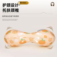 四万公里 牛油果印花 按压充气u型枕头 40*28cm 绿色（单位：个）