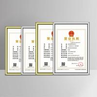 金隆兴 BB-A4 高级镜框 营业执照框 21*29.7cm 银边 (单位：个)