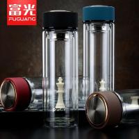 富光（FUGUANG） WFB1013-400 格调双层玻璃杯 400ml（单位：只）黑色