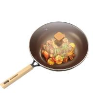 康巴赫（KOBACH） LPB-C32J 中华极铁锅 32cm 精铁 带盖 （单位：个） 黑色