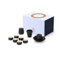 万仟堂 汉风候02·汉风·成套 茶具套装 壶230ml（单位：套）黑铁釉