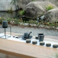 万仟堂 汉风候02·汉风·成套 茶具套装 壶230ml（单位：套）黑铁釉