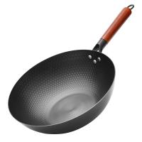 十八子作 HM-201-32C 乐厨精铁爆炒锅 锅具 32cm 黑色（单位：个）