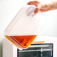 禧天龙 蔬菜水果冷冻 密封盒保鲜盒 1.8L 透明色（单位：个）