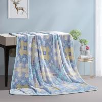 富安娜（fuanna） 朝歌 法兰绒毯 毯子 180*200cm 蓝色（单位：条）