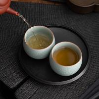 苏氏陶瓷（SUSHI CERAMICS） 汝窑冰花 禅悟杯 110ml 2个/套(单位：套)