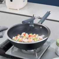 德铂（Debo） DEP-DS404 无涂层不粘锅含钛炒锅 30cm（单位：套）