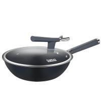 德铂（Debo） DEP-DS404 无涂层不粘锅含钛炒锅 30cm（单位：套）