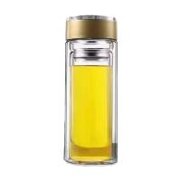 百斯克 BSK-BB240260 典雅茶水分离双层玻璃杯 300ml （单位：个）