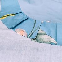 奥特佳（ORTEGA） 001-010093 斜纹纯棉四件套 被套200*230cm*1+床单245*245cm*1+枕套45*72cm*2(单位：套) 蓝色