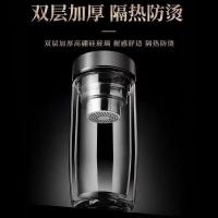 百斯克 BSK-BB702840 尊享茶水分离双层玻璃杯 320ml （单位：个）