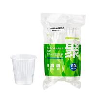 茶花（CHAHUA） 140ML 50只  一次性塑杯 尺寸：Ø6.6*6.6CM 材质：PP   (单位：包) 随机发货