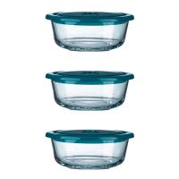 皖亭 T1033 保鲜碗 三件套650ml*3 透明色（单位：套）
