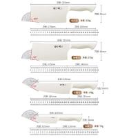 張小泉（Zhang Xiao Quan） D300071 流线几何·月影不锈钢刀具套装六件套（切片刀+小厨刀+斩骨刀+水果刀+刀座+厨房剪）（单位：套）