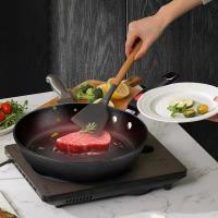 贝格帝 BGD-CTJ22 绿罗兰麦饭石锅具套装 3件套 炒锅30cm+汤锅24cm+煎盘22cm （单位：套）