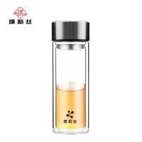 璞莉丝 PLS8077 经典系列双层玻璃杯 300ml （单位：个)本色