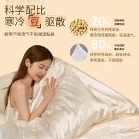 恒源祥（HYX） HYX218BZ 抗菌大豆被 规格：150*200cm 面料：100%聚酯纤维 填充：20%大豆蛋白改性聚乙烯醇80%聚酯纤维 填充重量：1350g 总重：4斤 (单位：条) 白色